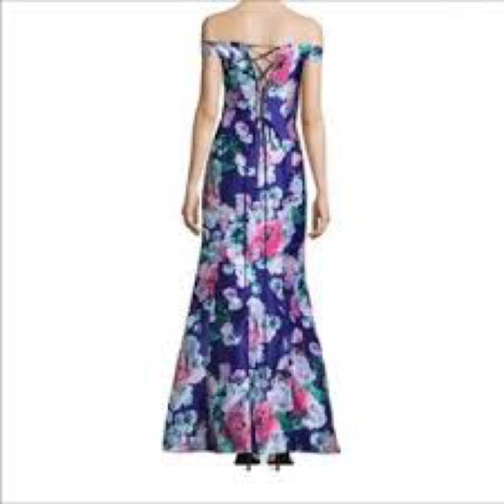 My Michelle Floral Gown, Size 13 - Picture 4 of 8